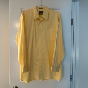 John W. Nordstrom Yellow Dress Shirt Classic Fit